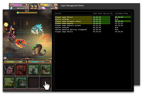 Animated combat demonstration made in Adobe Animate (Flash)