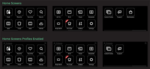 Brava screen mockups