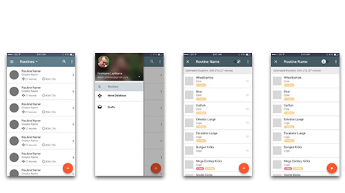 Material design-based mockups