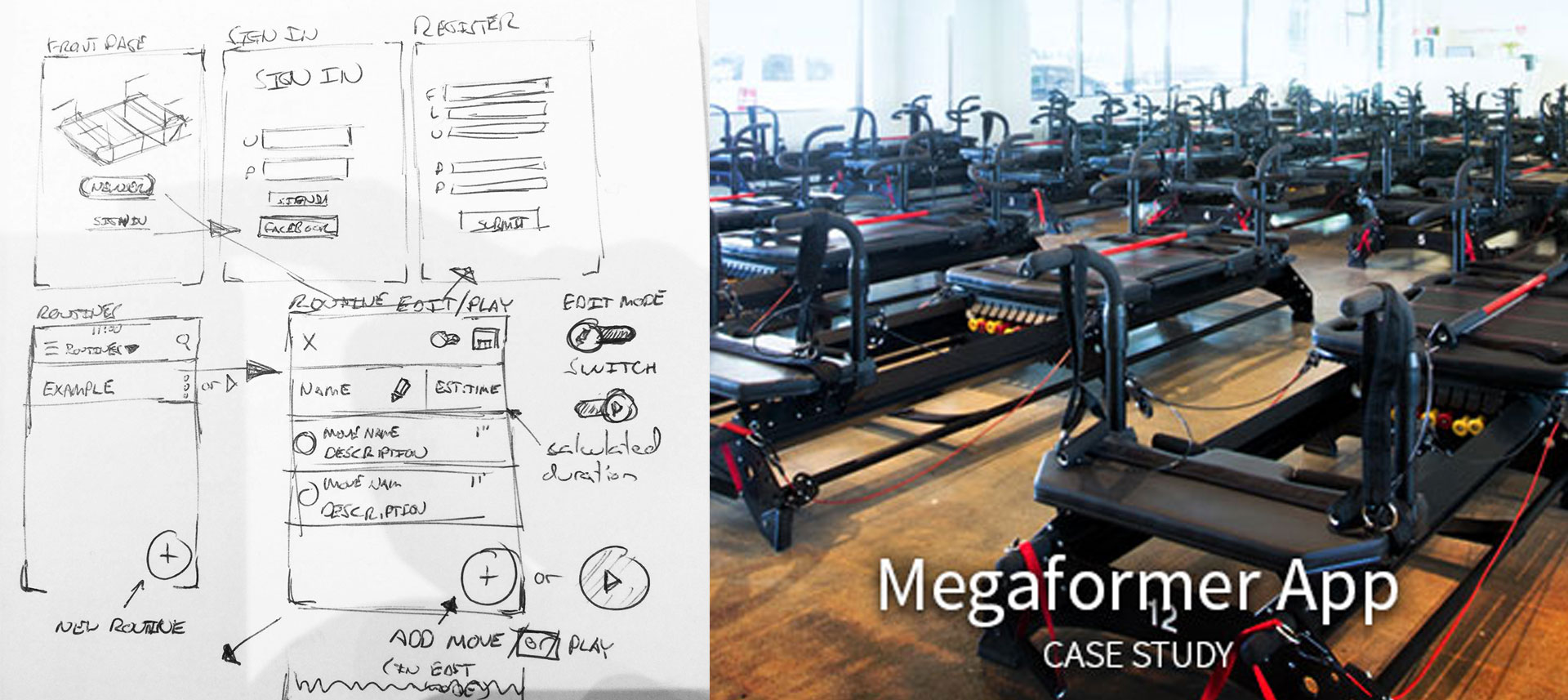 Sketches of an app concept
